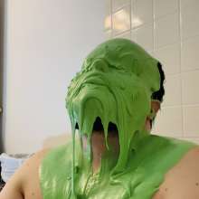BatmanBeginsRules: Glopped and Slopped w/ Green Slime and Pies