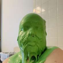BatmanBeginsRules: Glopped and Slopped w/ Green Slime and Pies