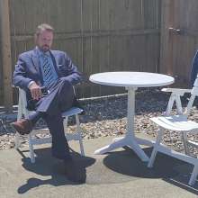 zave66: A New Blue Suit Gets Soaked