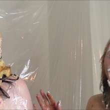 RevSlymsford: Belle V Patience: Tit 4 Tat Foodfight Ending Naked