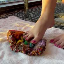 JennysPerfectPaws: Chocolate Rainbow Cake Mush