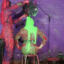 DungeonMasterOne: Colourful Suit Messing with Maude and Honeysuckle