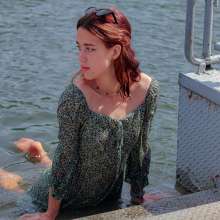 Wet Live Team: Daria's Wet Walk and Her Wet Casual Dress with Heels