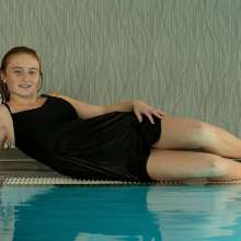 Jens German: Joannas cousin in the pool