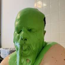BatmanBeginsRules: Glopped and Slopped w/ Green Slime and Pies