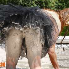 FOXY: Last part with Laura in mud with tutu