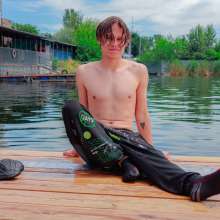 Wet Live Team: Hot Wet Long Haired Guy in Casual Clothes!  Full Immersion