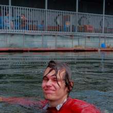 Wet Live Team: Hot Wet Long Haired Guy in Casual Clothes!  Full Immersion