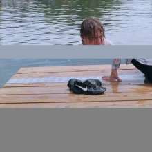 Wet Live Team: Hot Wet Long Haired Guy in Casual Clothes!  Full Immersion