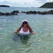 Wet_look_elena: In the Sea in Blue Jeans and White Top