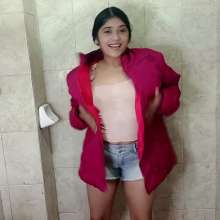 WetPlace: Jazminss Shower In Winter Jacket