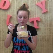 Big_Tits_Gunge: Lauren Creamed While Eating Her Pasta