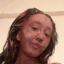 steppegirl: Messy Steppegirl Lisa Is Playing with Velvet Messy Paint