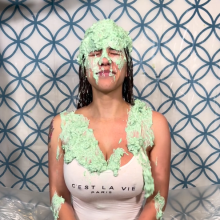 Slimed Models: New Video: Nia Gets Fish Slimed