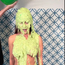 Slimed Models: Victoria Breaks Our Record for the Longest Slimed Models Slime!