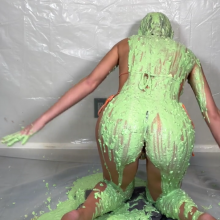Slimed Models: Elly Nasty Slimed Again!