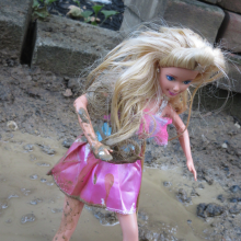 JohnnyTheMudFan: Wet and Muddy Barbie
