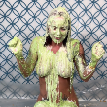 Slimed Models: Victoria Nasty Pied and Slimed