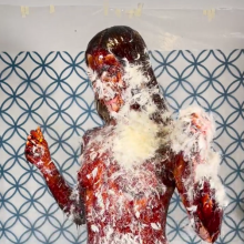 Slimed Models: Erin Tar and Feathered and Slopped Butt Naked by Her Ex-Boyfriend!