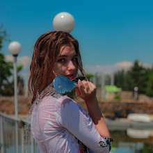 Wet Live Team: Sonya's Formal Outfit Suddenly Got Hot and Wet Swimming!