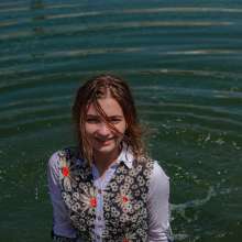 Wet Live Team: Sonya's Formal Outfit Suddenly Got Hot and Wet Swimming!