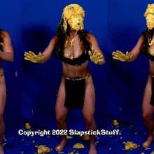 SlapstickStuff: Adorable Mya Gets Humiliated By The "Bear-Man"