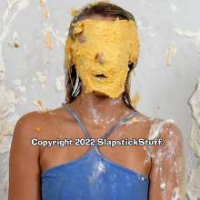SlapstickStuff: Scarlet Gets Messy in Yoga Clothes!