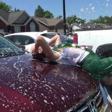 Jayce: Soapy Car Wash+Rinse!(public+pov!) Uniforms to Bikinis-Make out W/Mel!