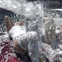 Jayce: Soapy Car Wash+Rinse!(public+pov!) Uniforms to Bikinis-Make out W/Mel!
