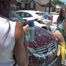 Jayce: Soapy Car Wash+Rinse!(public+pov!) Uniforms to Bikinis-Make out W/Mel!