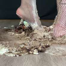 SweetLittleSquishes: Two Girls One Cake Foot Smash Party ASMR