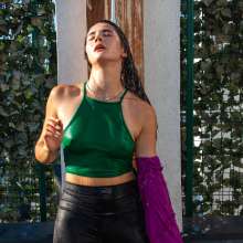 wet.look.me: Wetlook girl in sport outfit gets wet in shower | Wetlook.biz