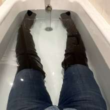 wetmart2240: Otk Wet Stiletto Boots
