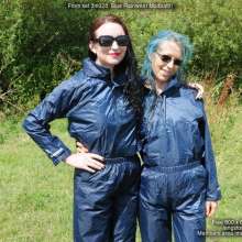 DungeonMasterOne: Honeysuckle and Lady Jennifer, in the mud, in rainwear!