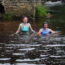 DungeonMasterOne: Maude and new girl Charity inspect the river in sportswear!