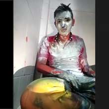 MessyGuys: Alan Covers Himself in Paint Wearing Clothes
