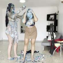 RevSlymsford: Amanda's Messy Pies and Gunge Revenge On Francesca