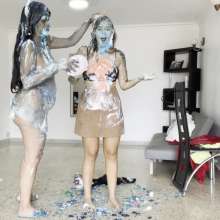RevSlymsford: Amanda's Messy Pies and Gunge Revenge On Francesca