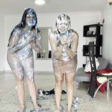 RevSlymsford: Amanda's Messy Pies and Gunge Revenge On Francesca