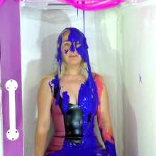 CandyCustard: Aston Latex and Thighboots Gunging