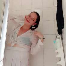 Thefetishgirl: Clean up My Messy White Outfit