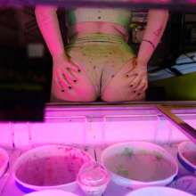 messyhot: Creamy Dreams--messy at a Real Ice Cream Shop
