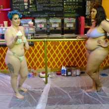 messyhot: Creamy Dreams--messy at a Real Ice Cream Shop