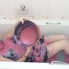 Thefetishgirl: Getting Gunged in My Silk Slip