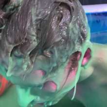WamtasticUK: Justin Gunged in Banana Speedos