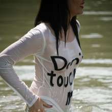Owen: Kim and Nicole in the Pond--Photos