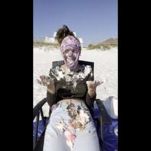 Splat Network: Kylie Frosted on the Beach