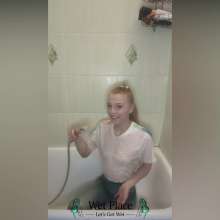 WetPlace: Lovely Nastya Shower In Panty Hose