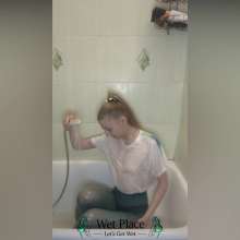 WetPlace: Lovely Nastya Shower In Panty Hose