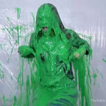 Miss Nicole: Meredith Blasted With Green Gunge, Fake Cum and Pies